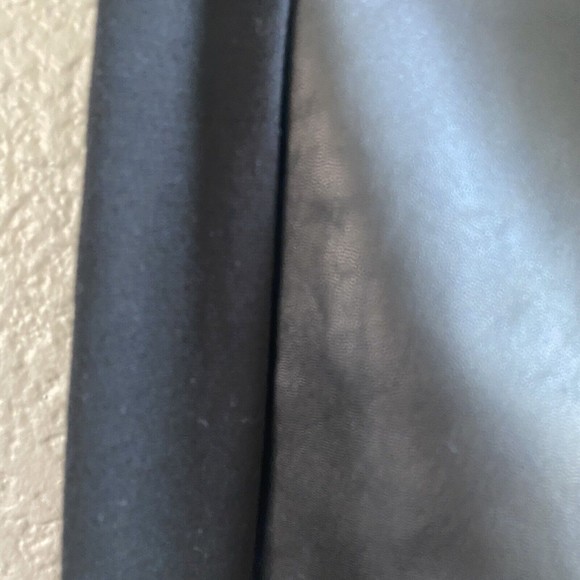 Drew Faux Leather Pants Leggings Combo Black Skinny Chic Modern party small - Picture 5 of 10